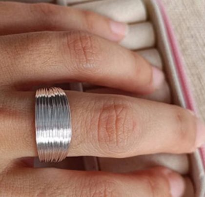 Anillo plata ajustable